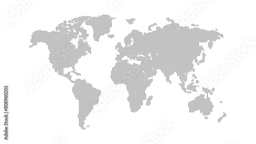 Vector Dot World Map for Global Projects and Presentations