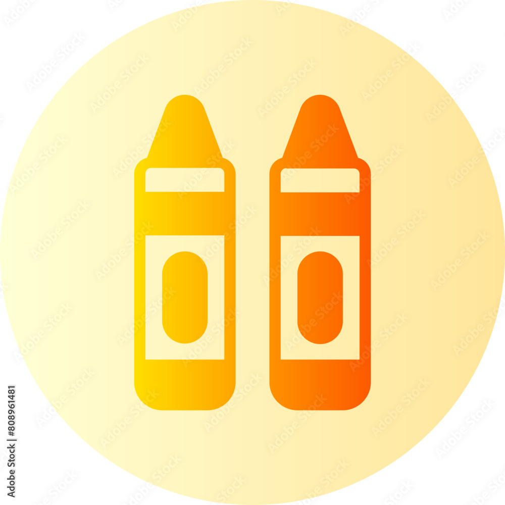 crayon gradient icon crayon gradient icon