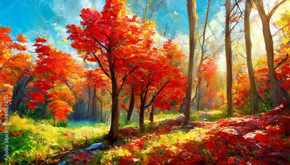 autumn in the forest autumn in the forest