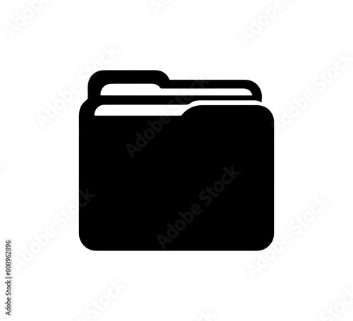 Folder icon simple vector minimal