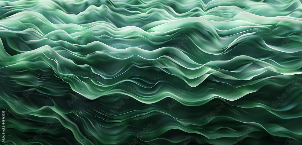 Muted forest green waves resembling flames suitable for a subtle calming background Muted forest green waves resembling flames suitable for a subtle calming background