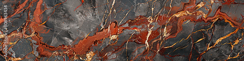 Muted scarlet dark gray marble texture with golden veins designed to replicate elegant stone surfaces