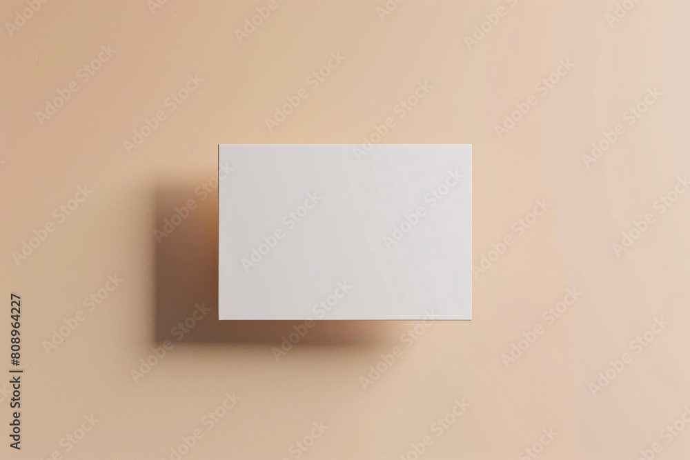 a white square box on a beige background a white square box on a beige background