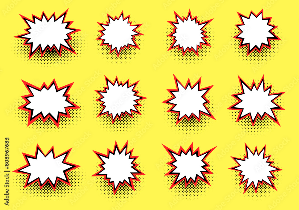 Pop Art Speech Bubbles Pattern Pop Art Speech Bubbles Pattern