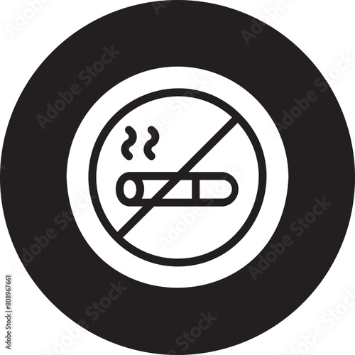 no smoking glyph icon