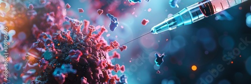 Vaccine penetration into viral particles: Exploring immunization in biotechnology