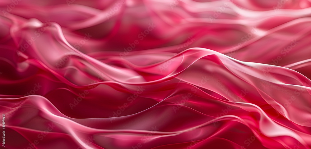 Obraz premium Vibrant raspberry red abstract waves styled as flames ideal for a bold dynamic background