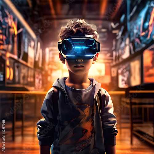 boy in VR © Kittiphat