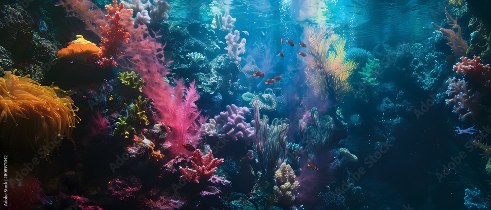 Coral, beautiful underwater work, bright under nature.

