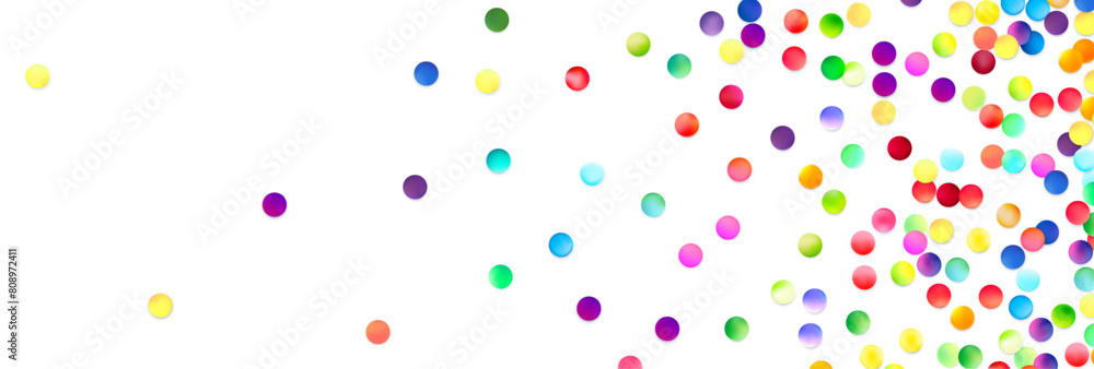 Rainbow Dots on White Canvas Rainbow Dots on White Canvas