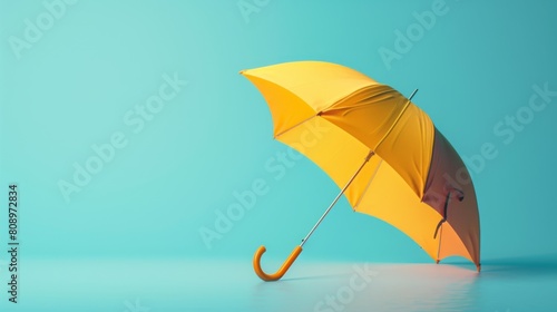 A Vibrant Yellow Umbrella