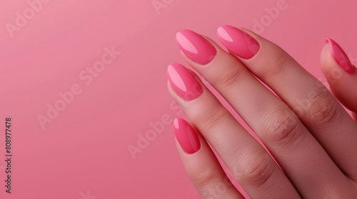 Female nail with color beauty cosmetics fashion style looking feminime