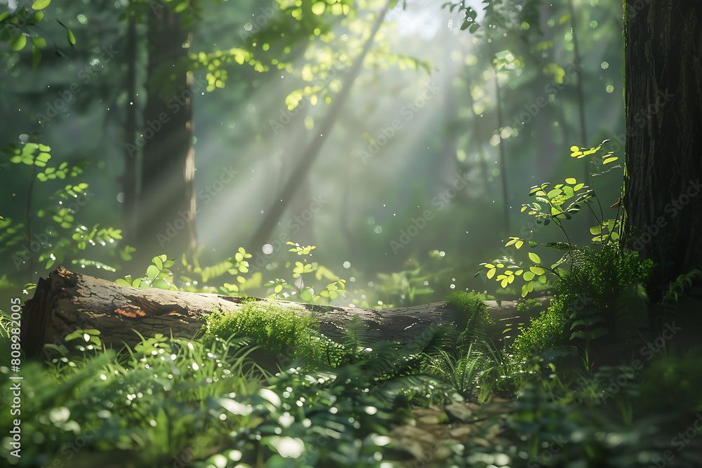 A serene forest landscape with tall trees and lush vegetation, showcasing the beauty and tranquility of nature. A serene forest landscape with tall trees and lush vegetation, showcasing the beauty and tranquility of nature.