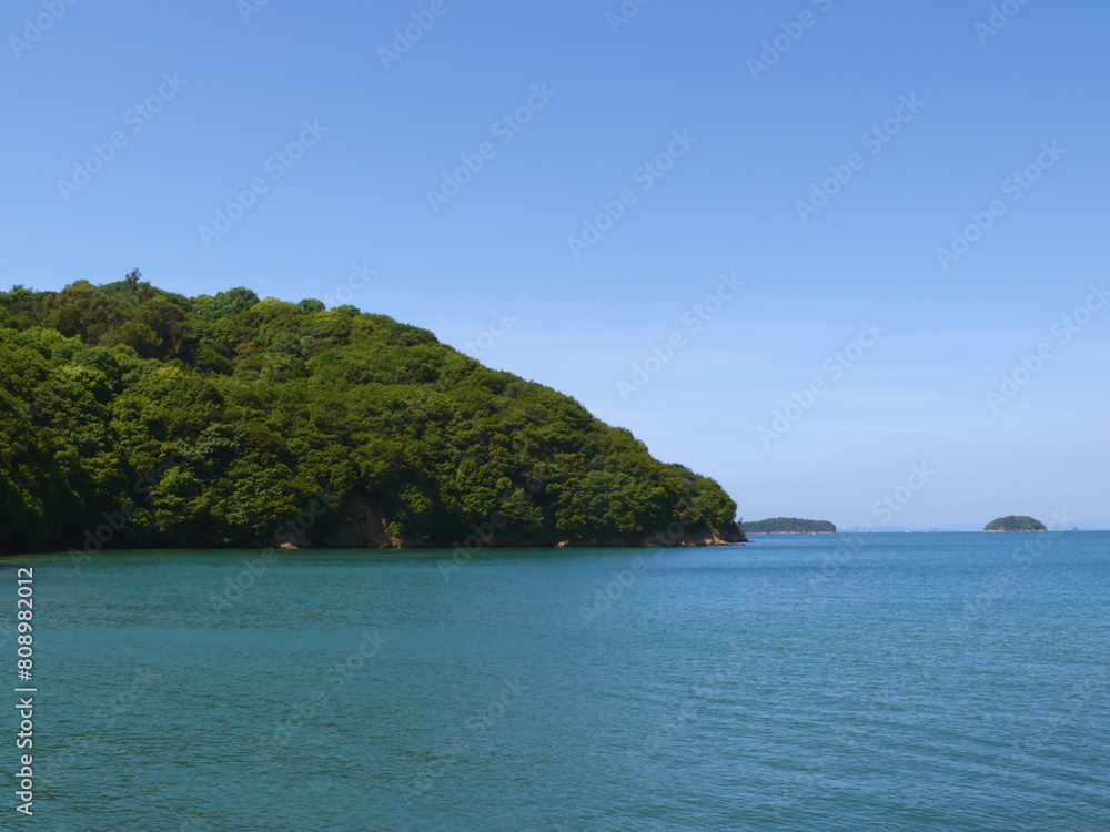 瀬戸内海の風景。 瀬戸内海の風景。