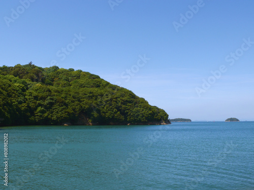 瀬戸内海の風景。