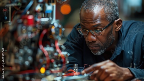 As African American engineers soldered wires  their expertise defined their work. to bring the robot to life