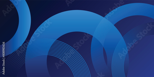 Abstract blue gradient circle shape background. Dynamic shapes composition. Modern graphic design element. Futuristic concept.