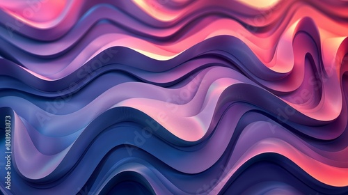 Abstract Gradients Patterns  A 3D image featuring abstract patterns and shapes with gradient color schemes