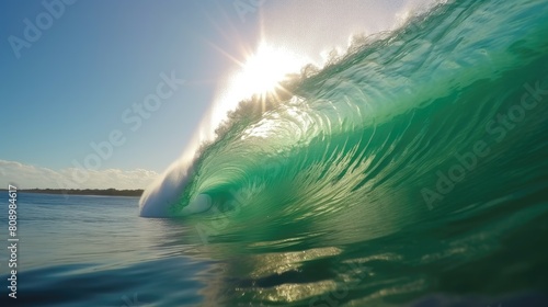 turquoise ocean water surfing wave photography