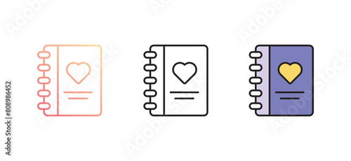 Favourite Subject icon design with white background stock illustration