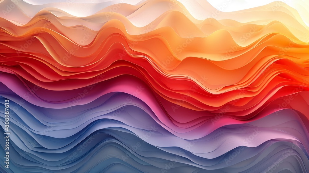 Fototapeta premium Gradient Textures Visual Impact: An illustration demonstrating the visual impact of gradient textures