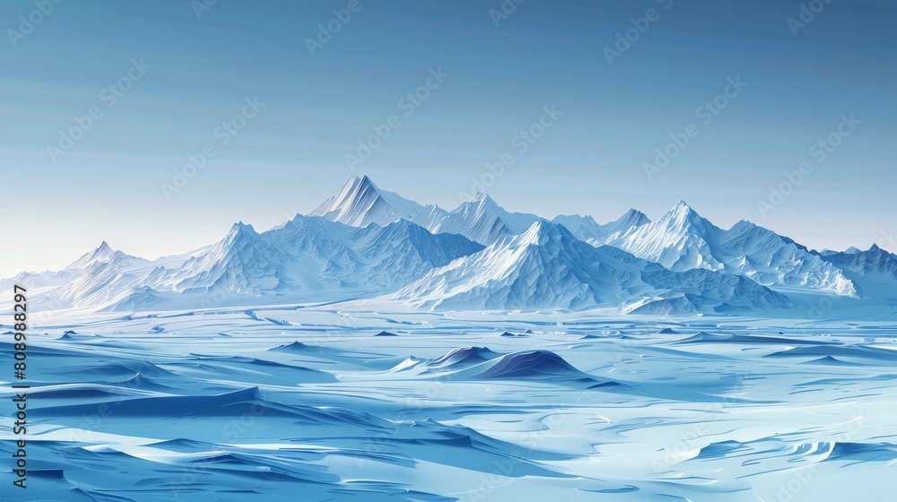 Nature Gradients Tundra: An illustration showcasing gradients found in natural tundra landscapes Nature Gradients Tundra: An illustration showcasing gradients found in natural tundra landscapes