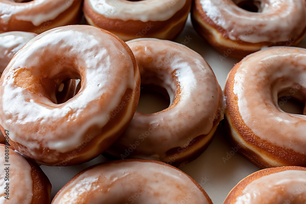 donuts with chocolate, Surrounded by swirls of sugary glaze, donuts beckon with their irresistible allure, tempting viewers to indulge in their sugary delights donuts with chocolate, Surrounded by swirls of sugary glaze, donuts beckon with their irresistible allure, tempting viewers to indulge in their sugary delights
