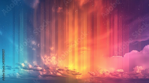 Sky Gradients Weather Conditions  A 3D illustration showing the gradient of colors in the sky during different weat