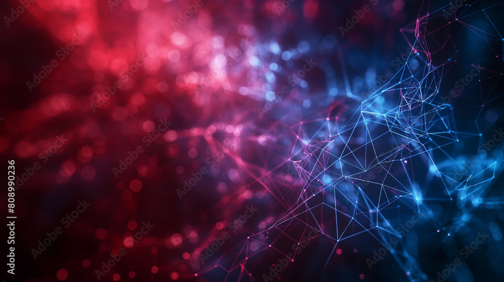 A colorful abstract image with red and blue lines A colorful abstract image with red and blue lines