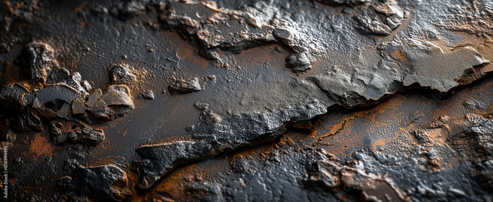 Close-up of textured rust and corrosion on a metal surface Close-up of textured rust and corrosion on a metal surface