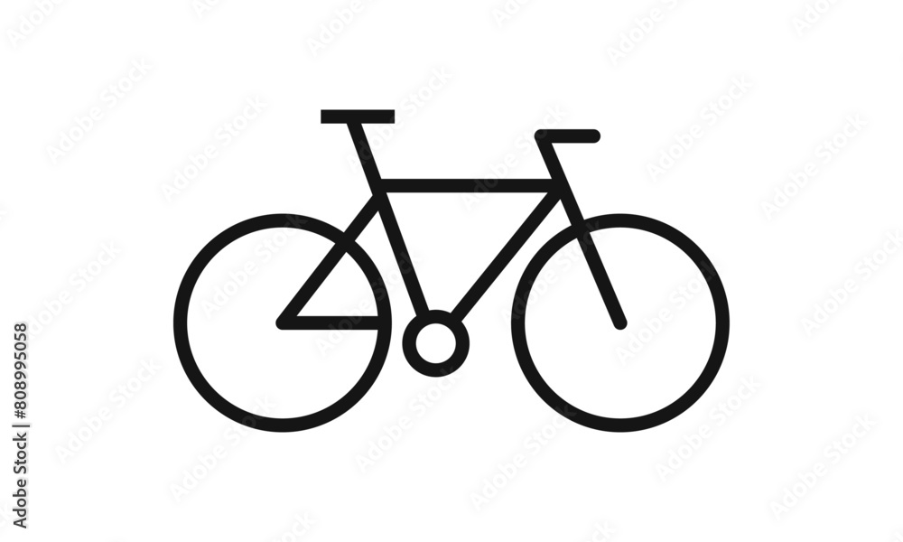 Simple Bike Line Logo	
