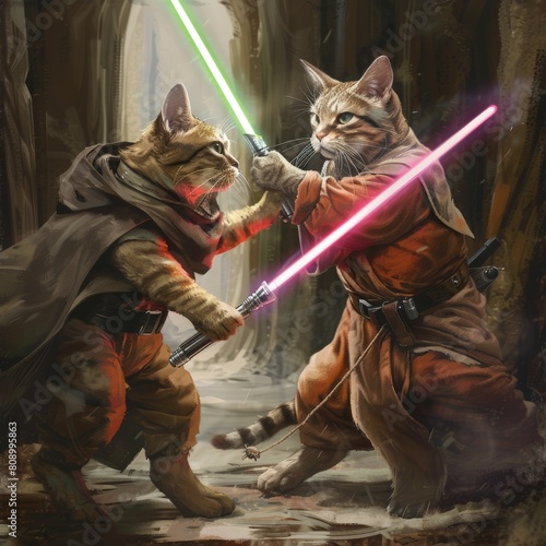 Epic Duel Jedi.Cats