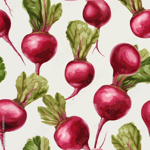Seamless Colorful Beetroot Pattern
