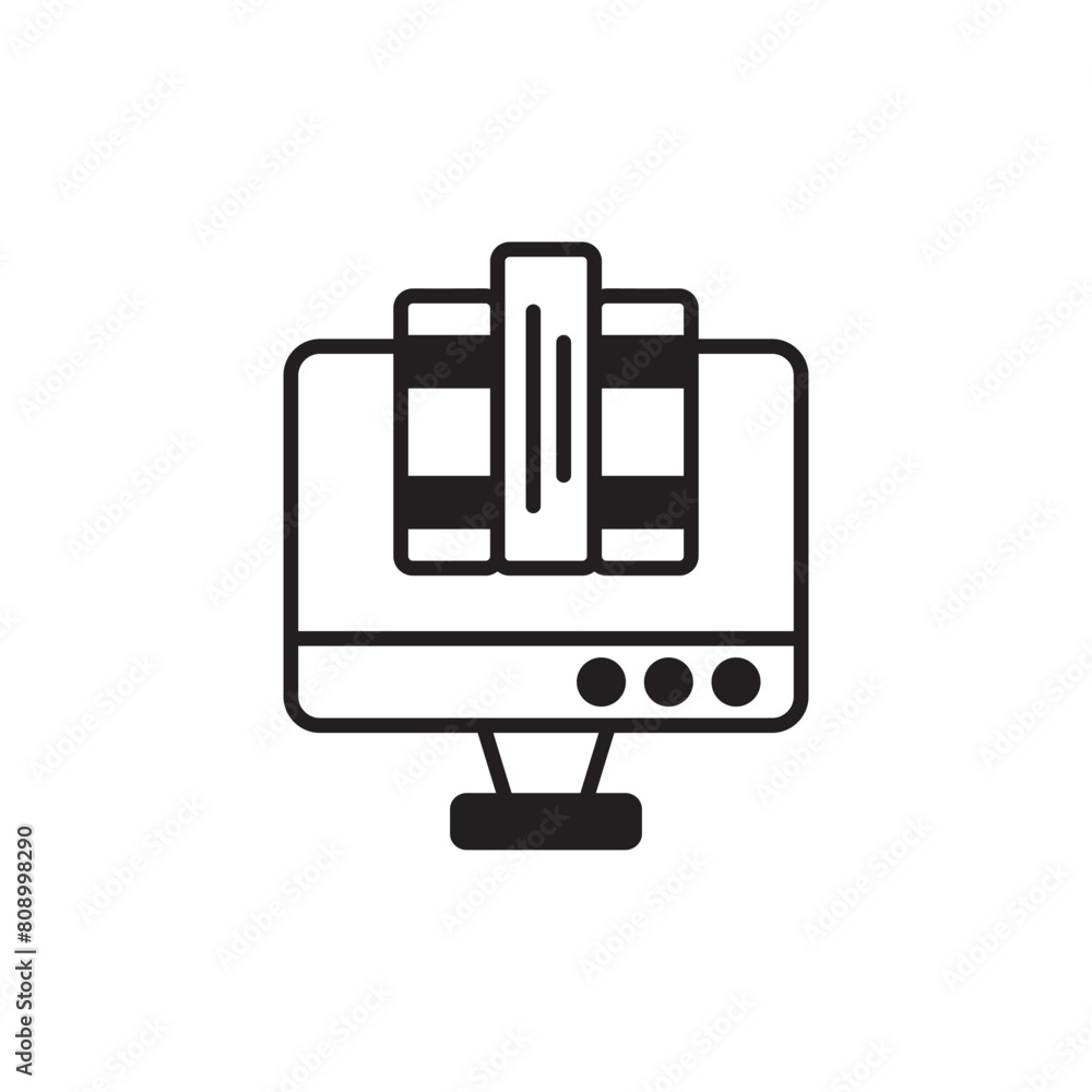 Online icon design with white background stock illustration Online icon design with white background stock illustration