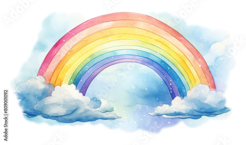 PNG Rainbow rainbow backgrounds nature. AI generated Image by rawpixel.