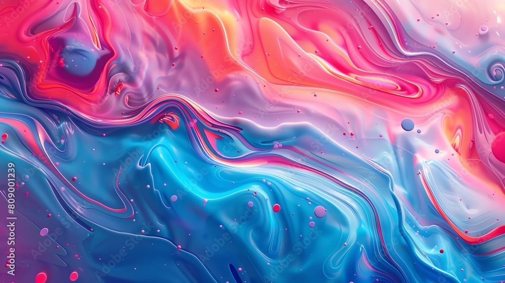 An ethereal dreamscape of vibrant colors and swirling patterns