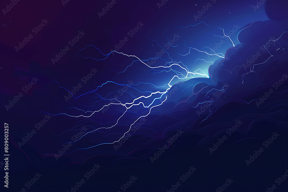Lightning on the dark sky. Abstract background. Flat style. Lightning on the dark sky. Abstract background. Flat style.