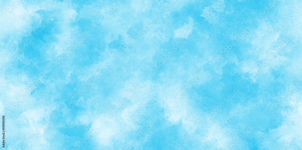  Aquarelle paint paper textured canvas element for text design, Sky blue Aquarelle paint paper textured canvas element,  Stain artistic vector used as being an element, design and card.	