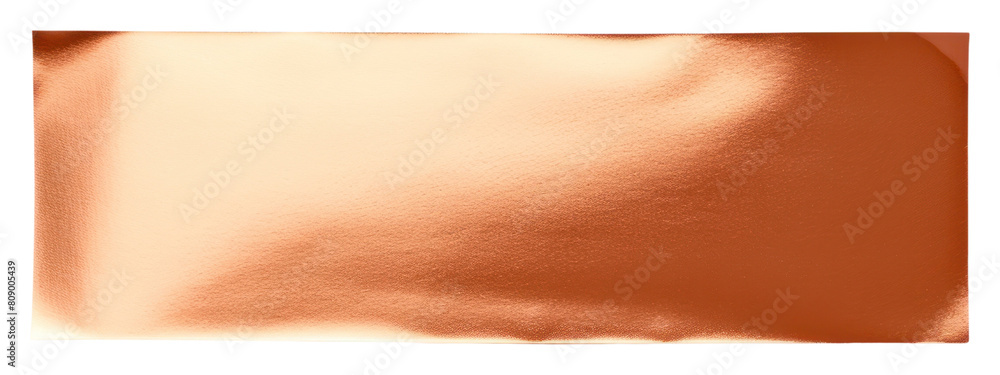 Obraz premium PNG Glossy copper foil adhesive strip white background rectangle aluminium. AI generated Image by rawpixel.