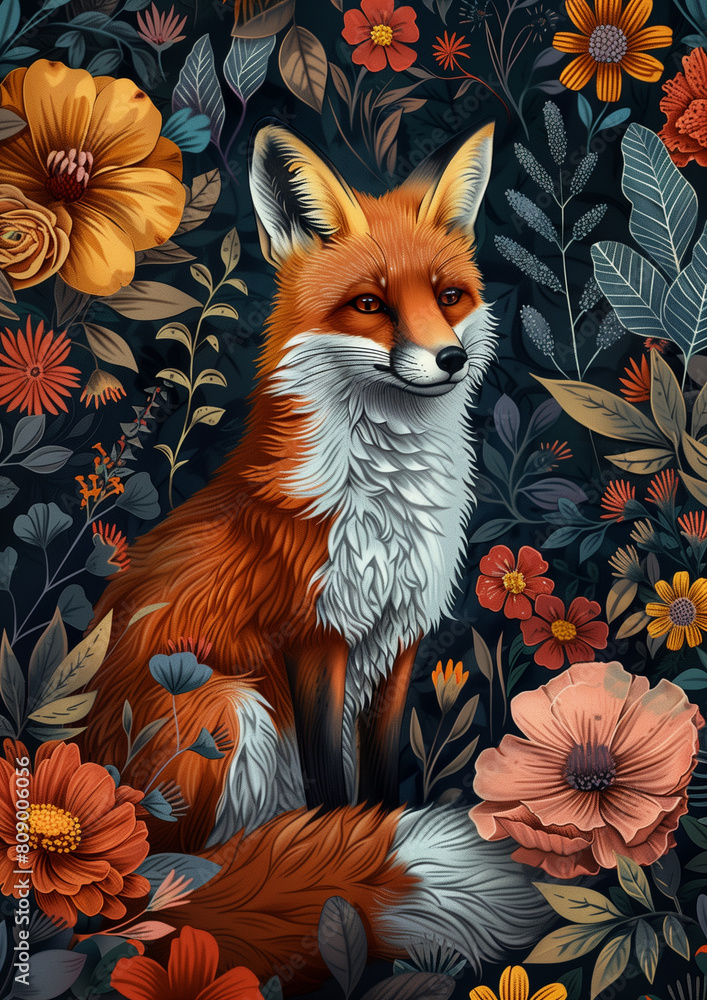 Fototapeta premium fox in the forest