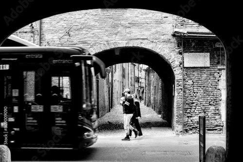 walking in the street