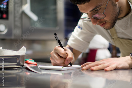 chef taking notes