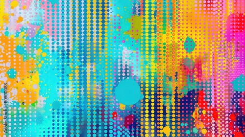 Wallpaper Mural Zwariowany wielobarwny tło holi Torontodigital.ca