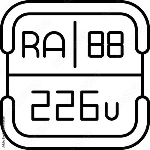 Radium Periodic Table Element Icon