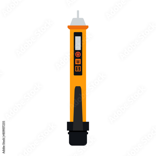 Electrical Safety Tool, Voltage Tester for Home and Professional Use, Vector Flat Illustration Design