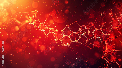 free space on the left corner for title banner with a chemical background photo