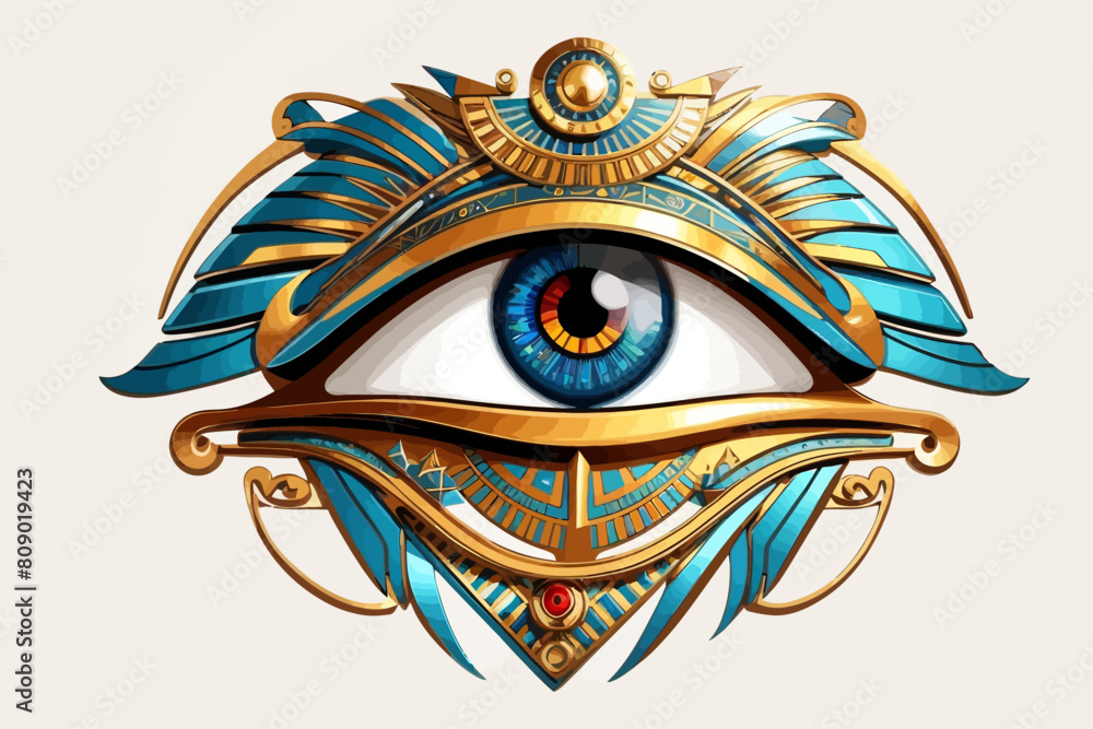 Eye Of Ra symbol Egypt illustration