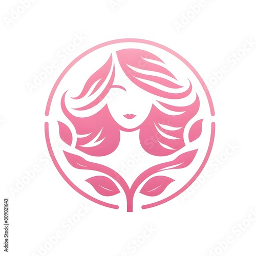 AI Generate of Luxury Feminine Girl Mother Logo Stock Premium Vector, Female Power, Beauty, Symbol 