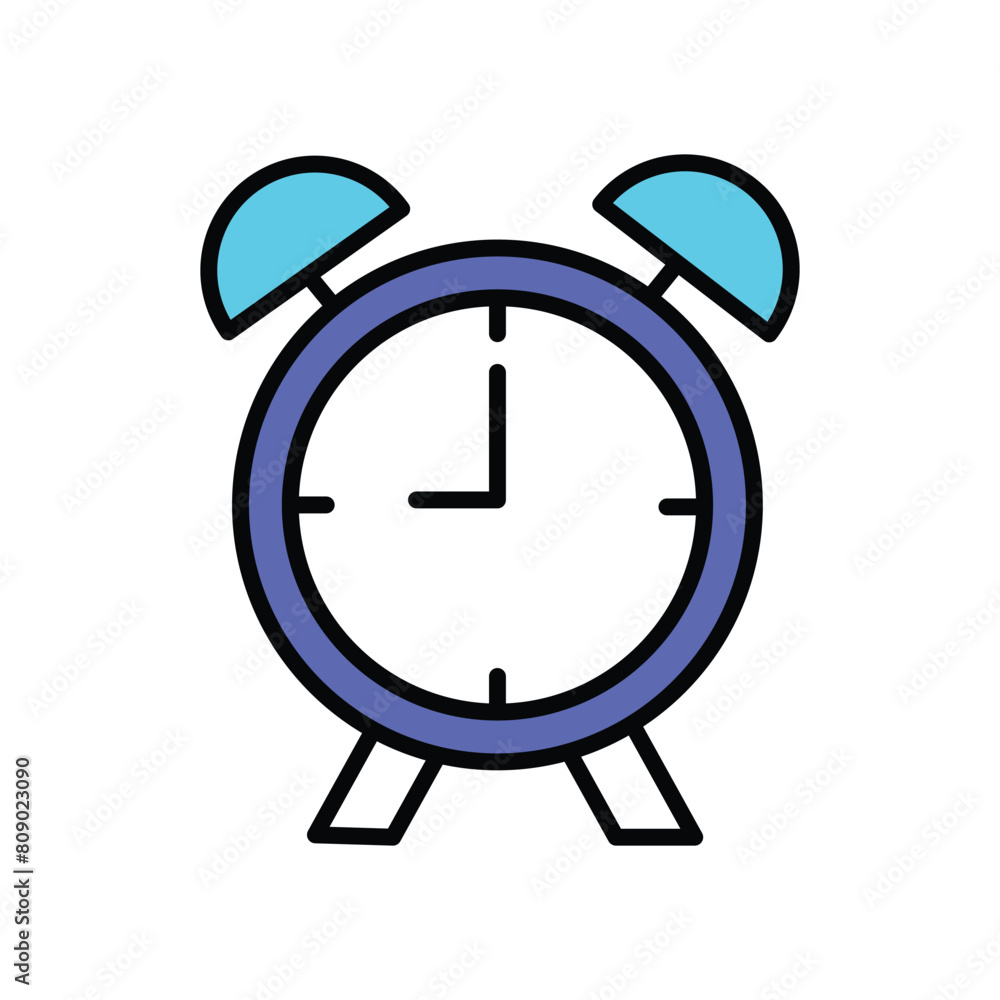alarm icon with white background vector stock illustration alarm icon with white background vector stock illustration