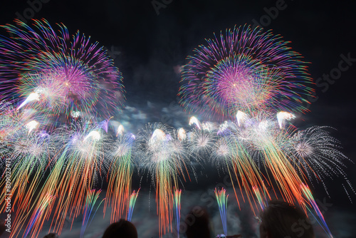 花火 ワイドスターマイン Shinmei Fireworks photo